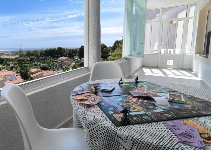 Balkon mit Sitzmöglichkeit