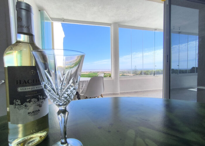 verglaster Balkon